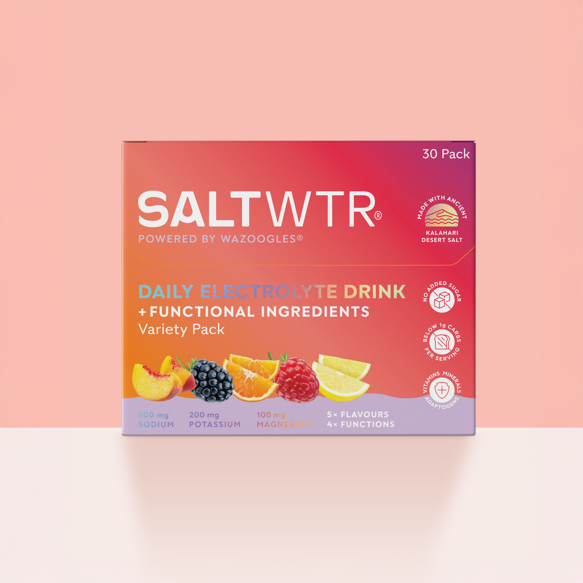 SALTWTR - Daily Electrolytes Variety Pack - 30 Sachets | One Life Health