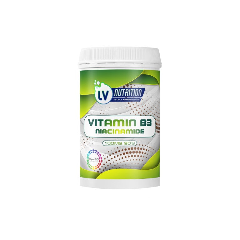 LV NUTRITION - Vitamin B3 Niacinamide 100mg - 90 Capsules | One Life Health