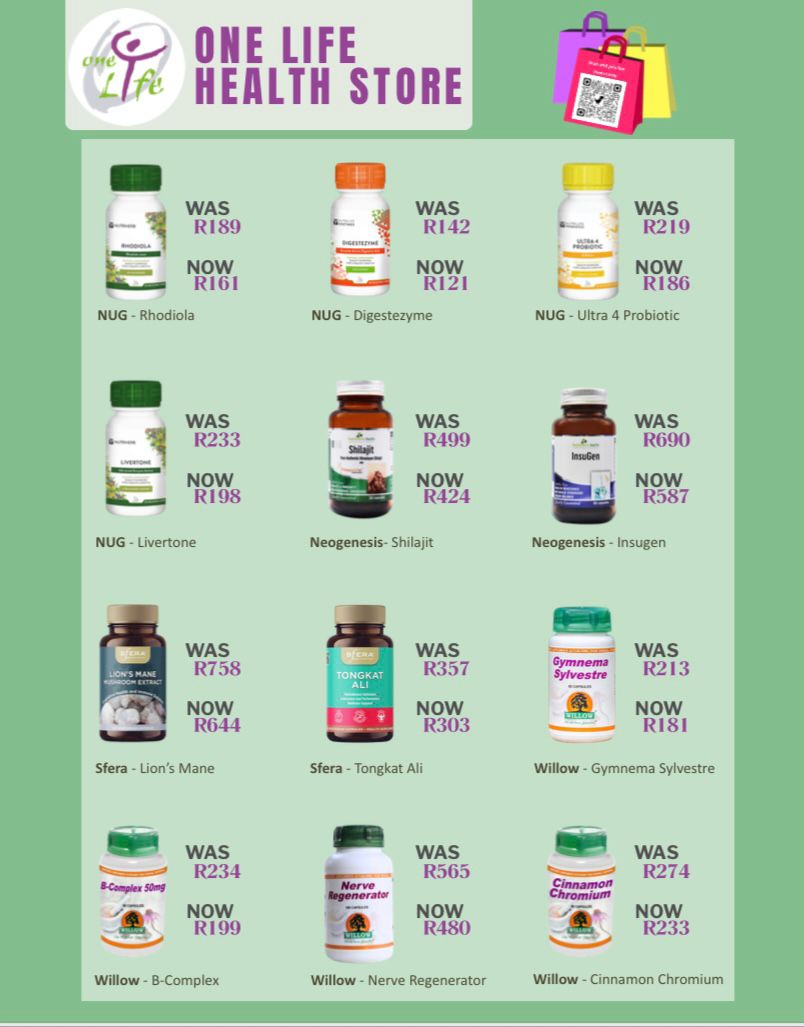 Green November Specials - Browse Images To View Our Specials 2025 | One Life Health