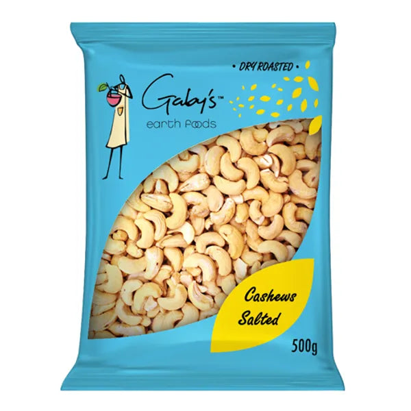 GABY'S EARTH FOODS - Cashew Salted - 500g | One Life Health