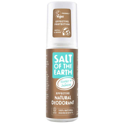 SALT OF THE EARTH - Natural Deodorant Ginger & Jasmine - 100ml Spray | One Life Health