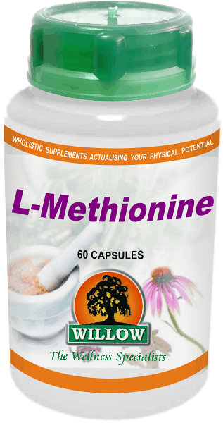 WILLOW - L-Methionine 200mg - 60 Capsules | One Life Health