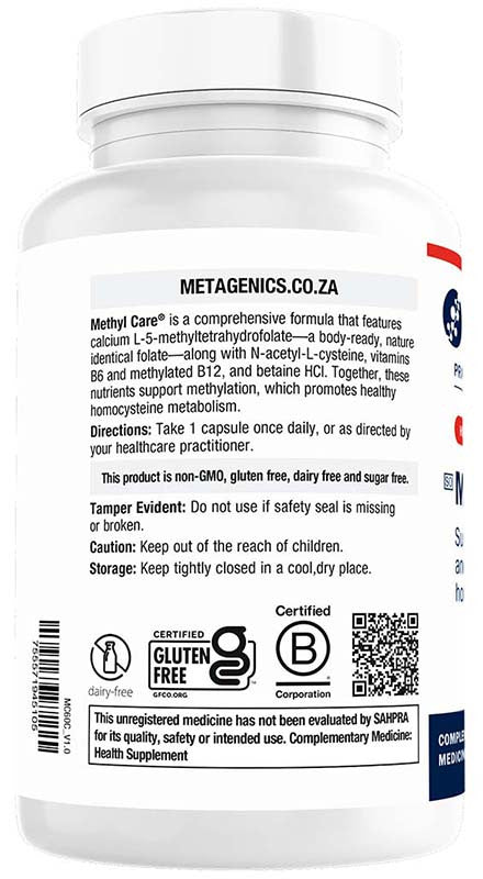 METAGENICS - Methyl Care - 60 Capsules | One Life Health