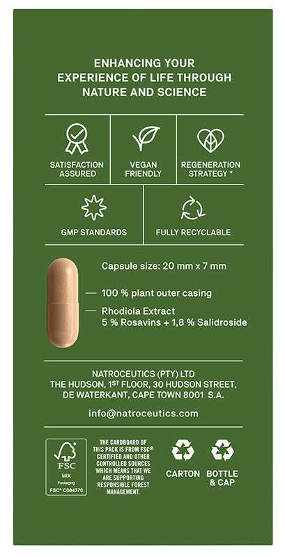 NATROCEUTICS® SA - Rhodiola Bioactive 60 Capsules | One Life Health