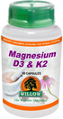 WILLOW - Magnesium D3 & K2 - 60 Capsules