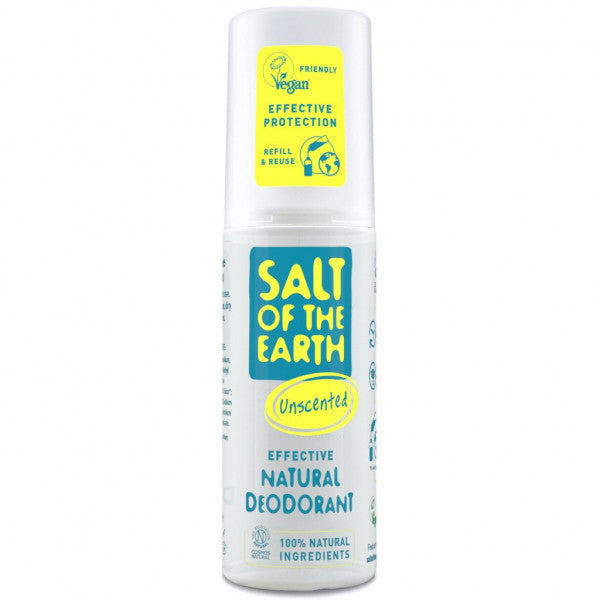 SALT OF THE EARTH - Natural Deodorant Unscented - 100ml Spray | One Life Health