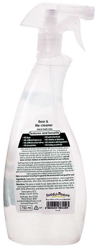 EARTHSAP - Floor and Tile Cleaner w/trigger - 500ml | One Life Health