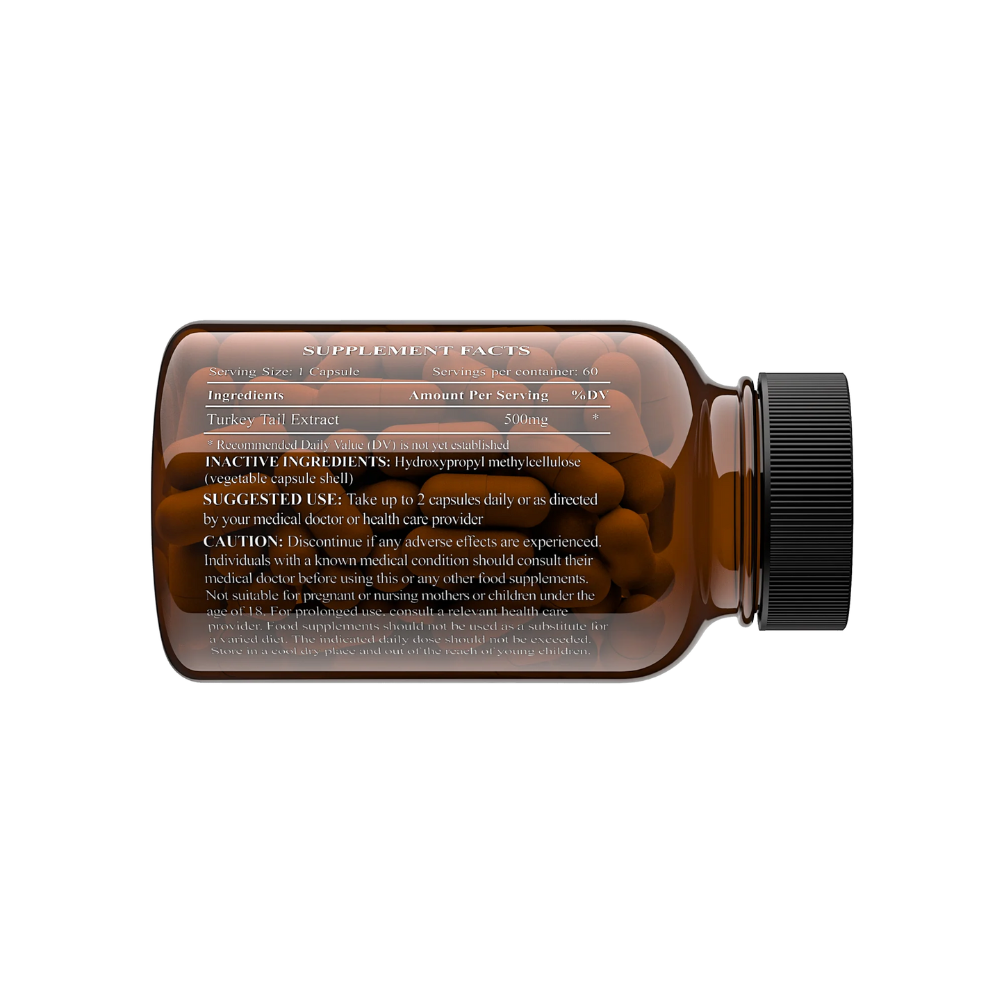 CHARAVA - Turkey Tail 500mg - 60 Veg Capsules | One Life Health