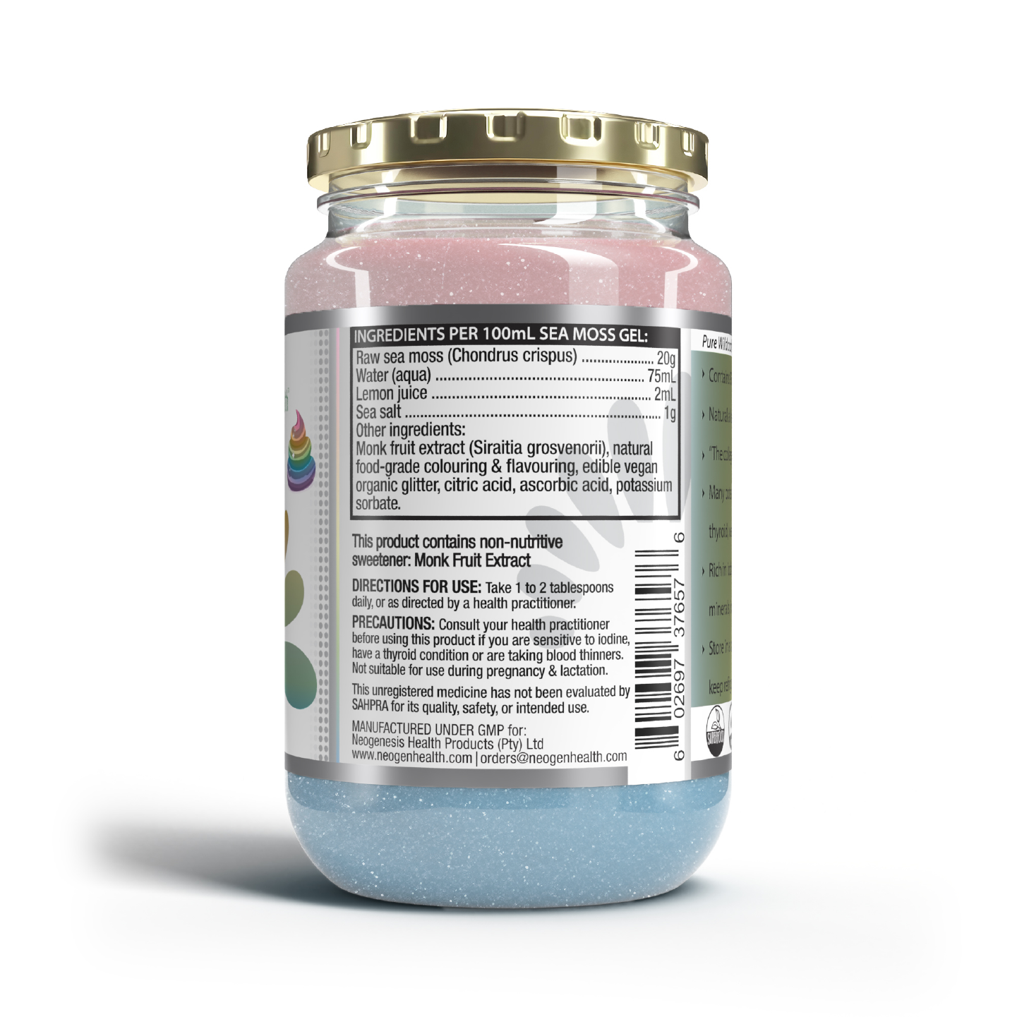NEOGENESIS HEALTH - Sea Moss Gel Unicorn - 375ml | One Life Health