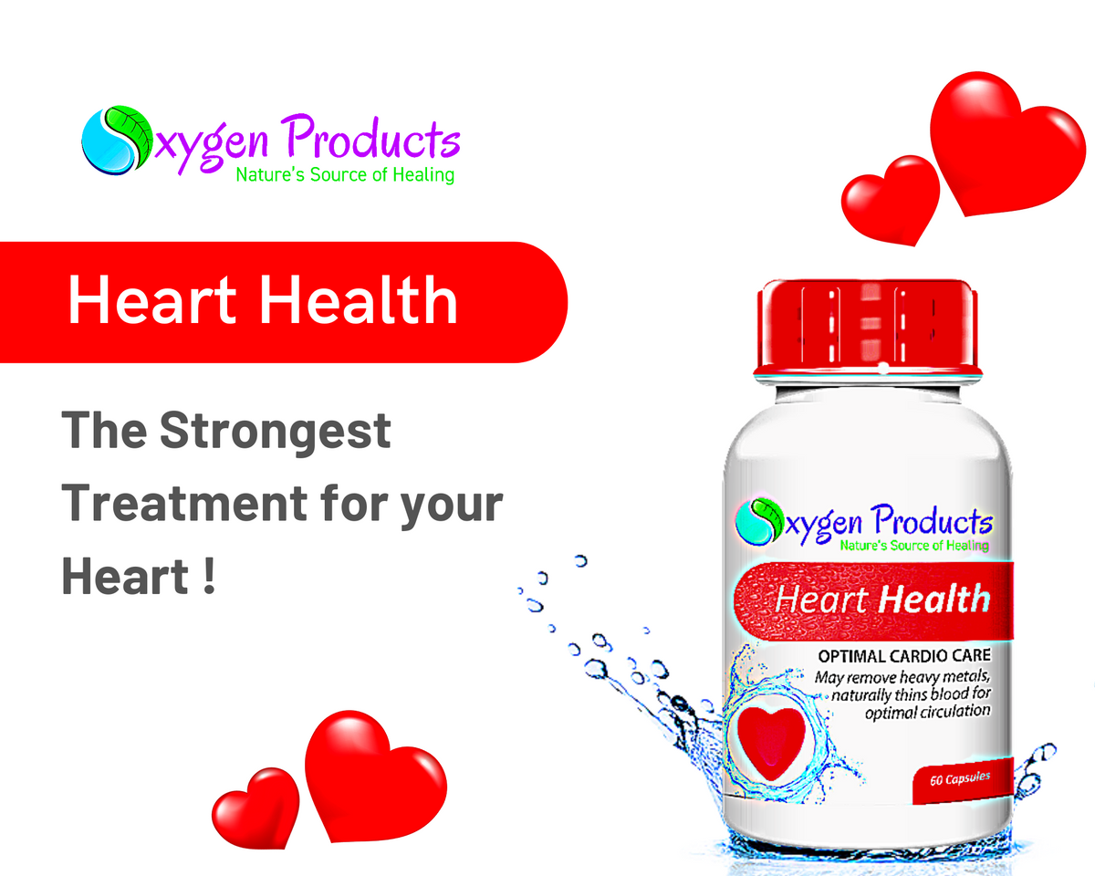 Oxygen Products Heart Health 60 Capsules Onelifehealth 7691