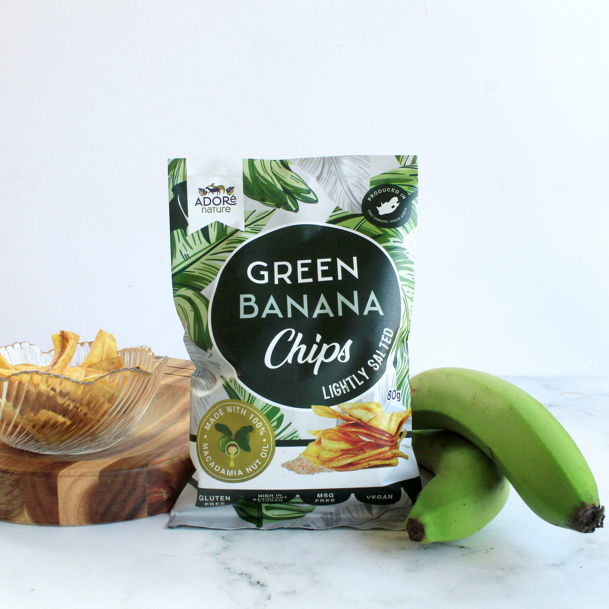 ADORE NATURE Green Banana Chips 80g onelifehealth