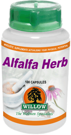 WILLOW - Alfalfa Herb - 100 Capsules
