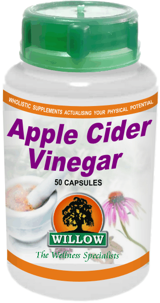 WILLOW - Apple Cider Vinegar - 50 Capsules | One Life Health