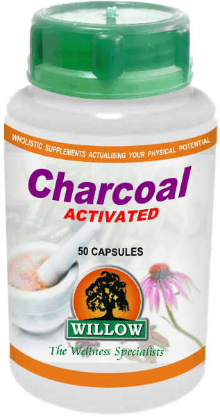 WILLOW - Charcoal (Activated) - 50 Capsules | One Life Health