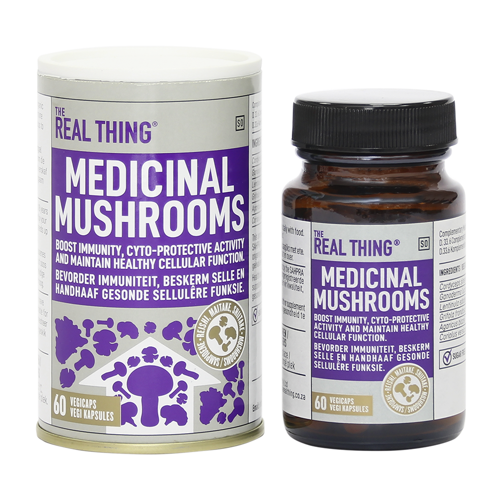 THE REAL THING FOOD SUPPLEMENTS - Medicinal Mushrooms 60 Capsules | One Life Health