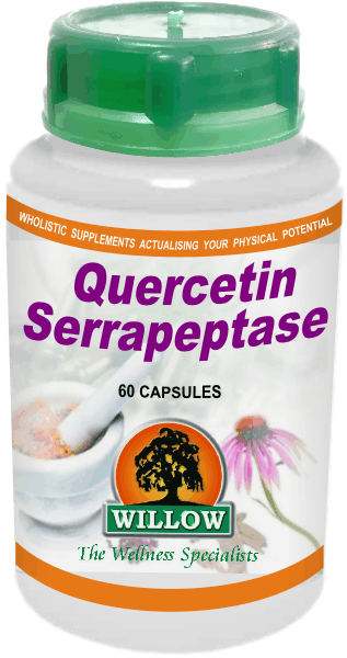 WILLOW - Quercetin Serrapeptase - 60 Capsules | One Life Health