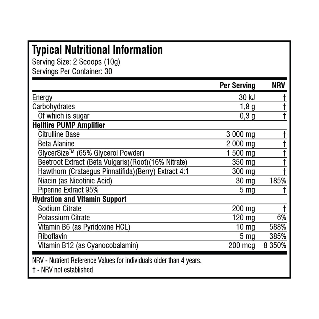 SSA ELITE SERIES - Hellfire Pump 300g | One Life Health