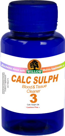 WILLOW - Calc Sulph - Tissue salt #3 - 200 Tablets | One Life Health