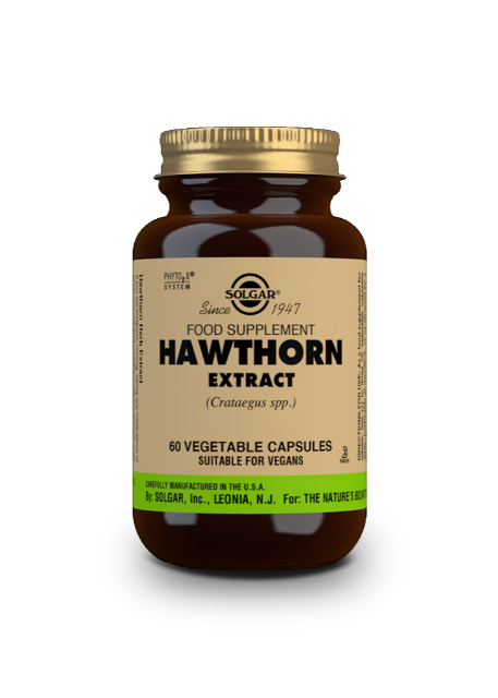 SOLGAR - Hawthorn Extract Extract – 60 Vegetable Capsules | One Life Health