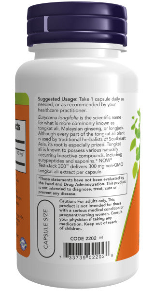 NOW® - Testojack 300 - 60 Veg Capsules | One Life Health