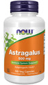 NOW  - Astragalus 500 mg - 100 Veg Capsules