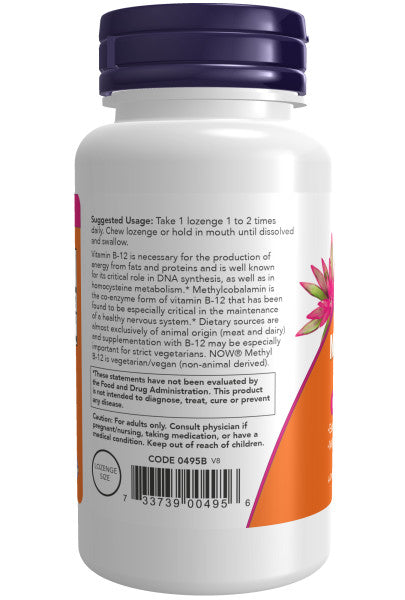 NOW® - Methyl B-12 1,000 mcg - 100 Lozenges | One Life Health