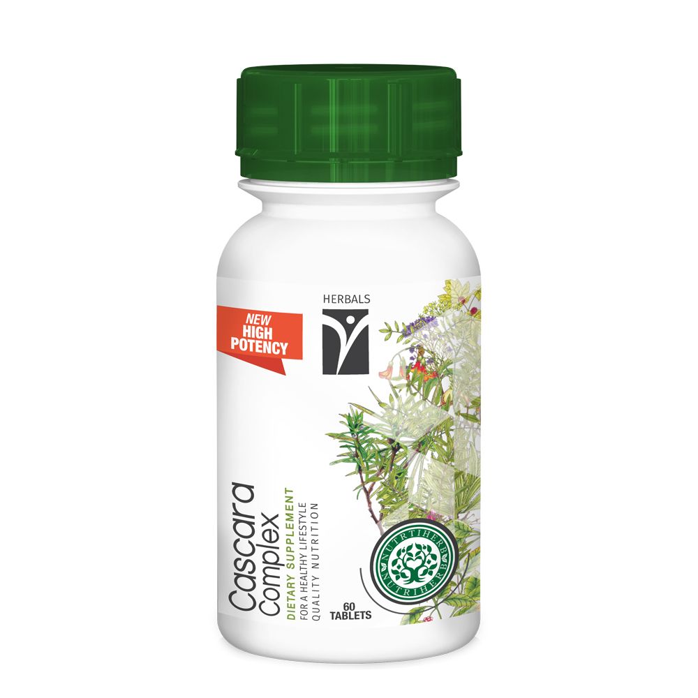 NUTRIHERB - Cascara Complex 60 Tablets | One Life Health