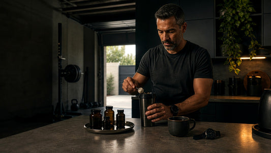 Man in his forties planning a steady strength and heart health routine