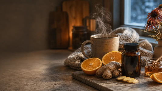 Winter immune-support supplements with citrus, tea and seasonal botanicals