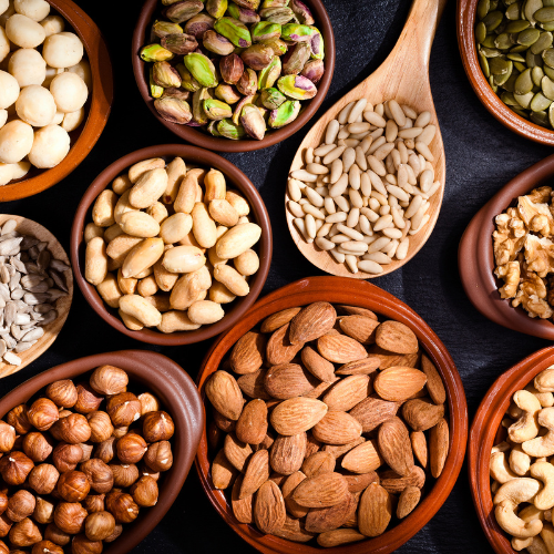 Assortment of nuts and seeds available at Onelife Health South Africa