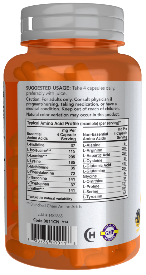 NOW - Amino Complete™ - 120 Veg Capsules | One Life Health