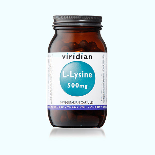 VIRIDIAN - L-Lysine 500mg - 30 Veg Capsules | One Life Health