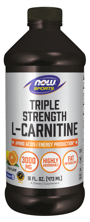 NOW® - L-Carnitine Triple Strength Citrus Flavour - 473ml | One Life Health