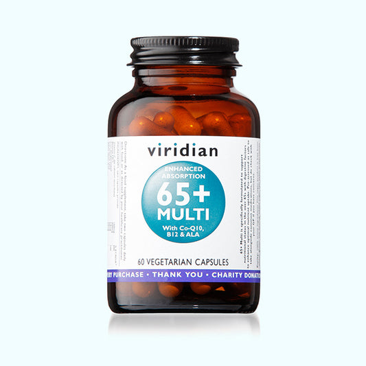 VIRIDIAN - 65 Plus Multi - 60 Veg Capsules | One Life Health