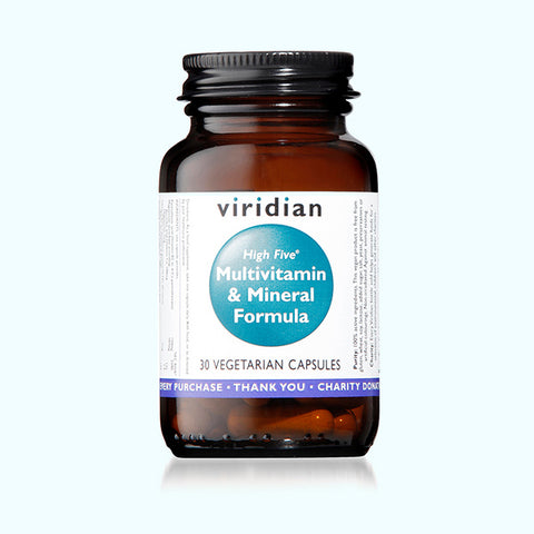 VIRIDIAN HIGH FIVE - Multivit & Mineral Formula - 30 Veg Capsules