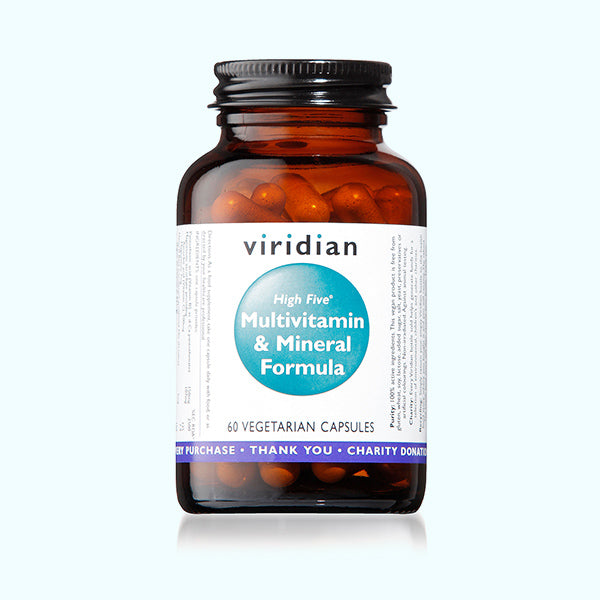 VIRIDIAN HIGH FIVE - Multivit & Mineral Formula - 60 Veg Capsules | One Life Health