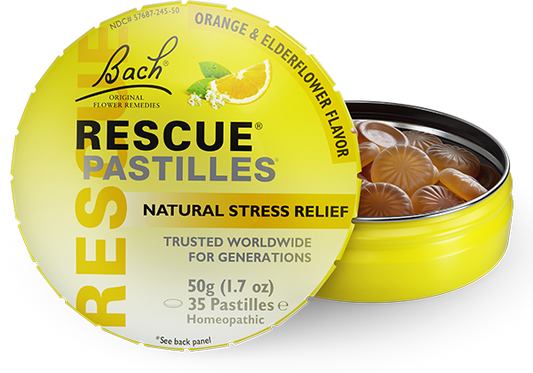 BACH - Rescue Soothing Pastilles Orange & Elderflower Flavour | One Life Health