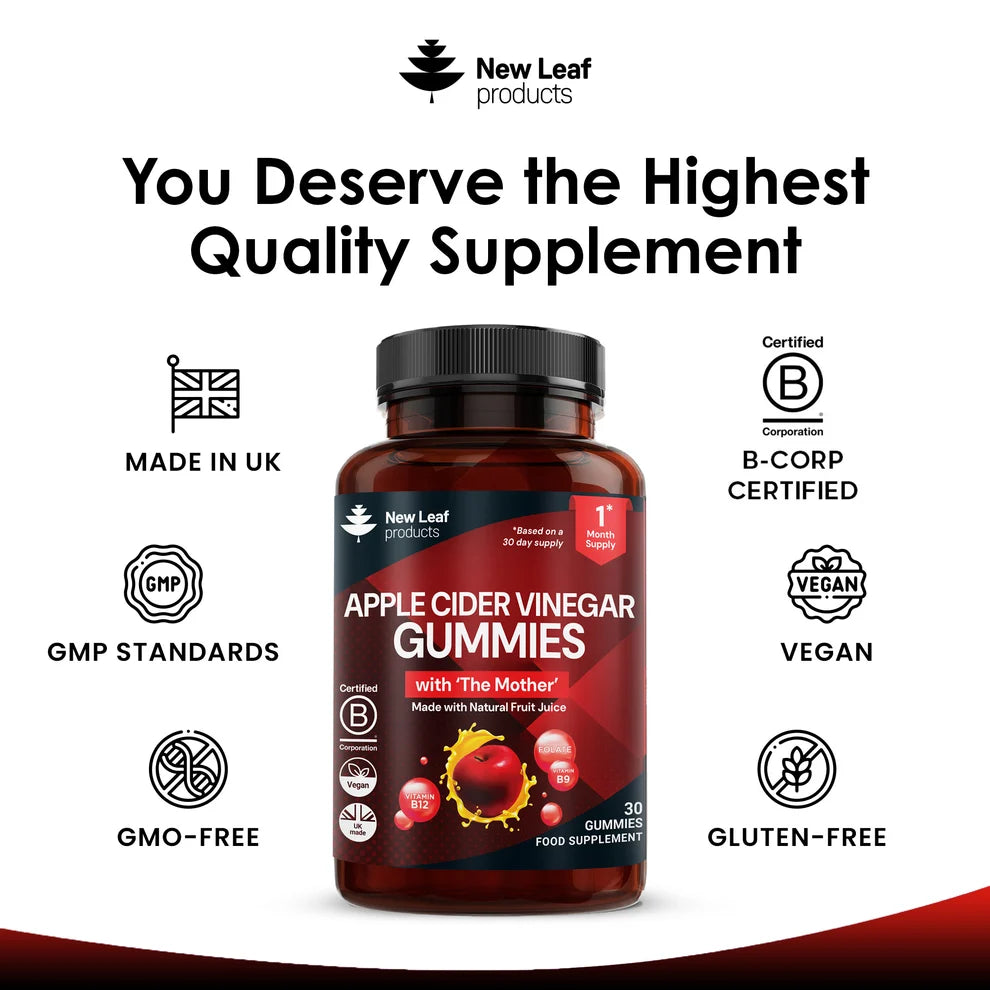 NEW LEAF - Apple Cider Vinegar - 30 Gummies