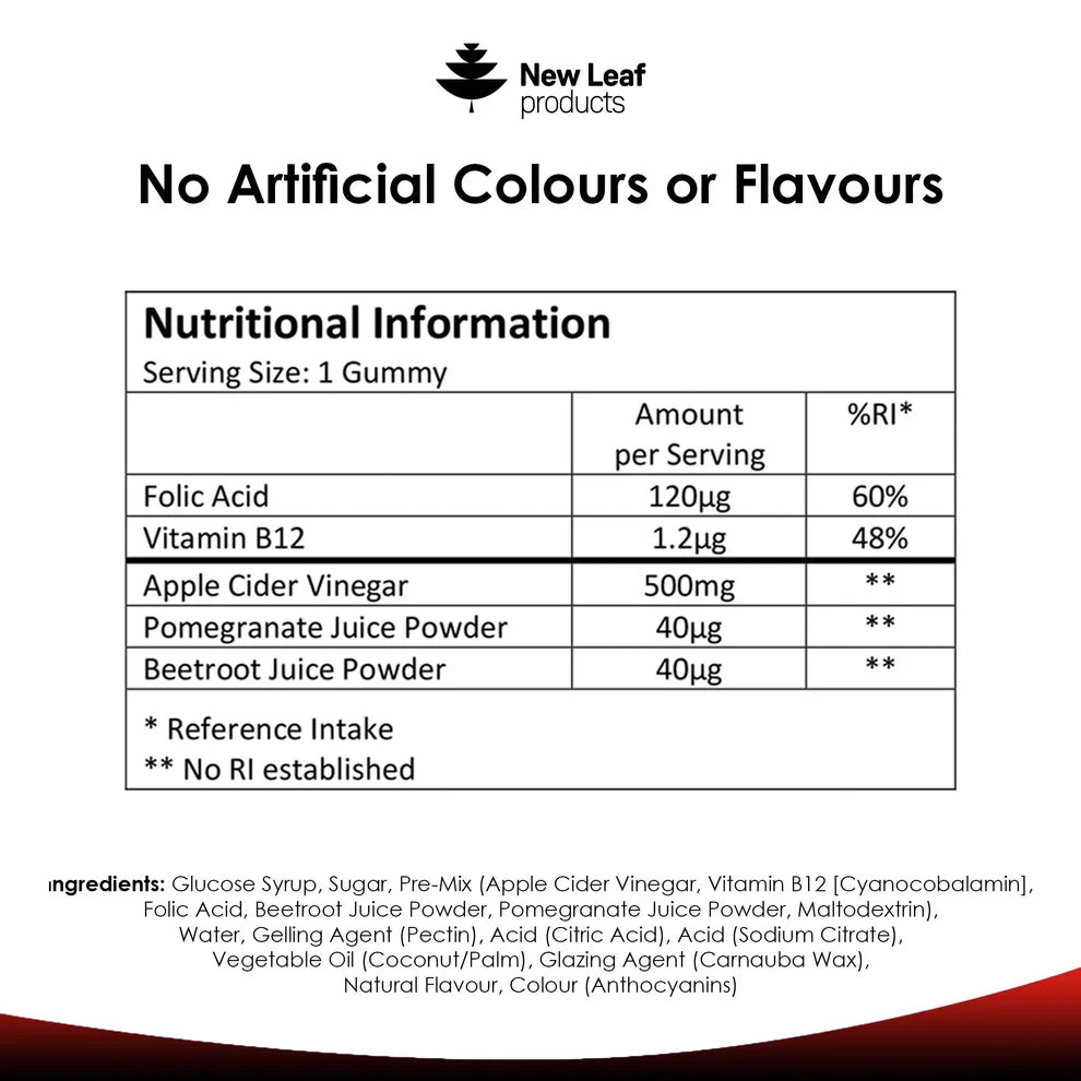 NEW LEAF - Apple Cider Vinegar - 30 Gummies
