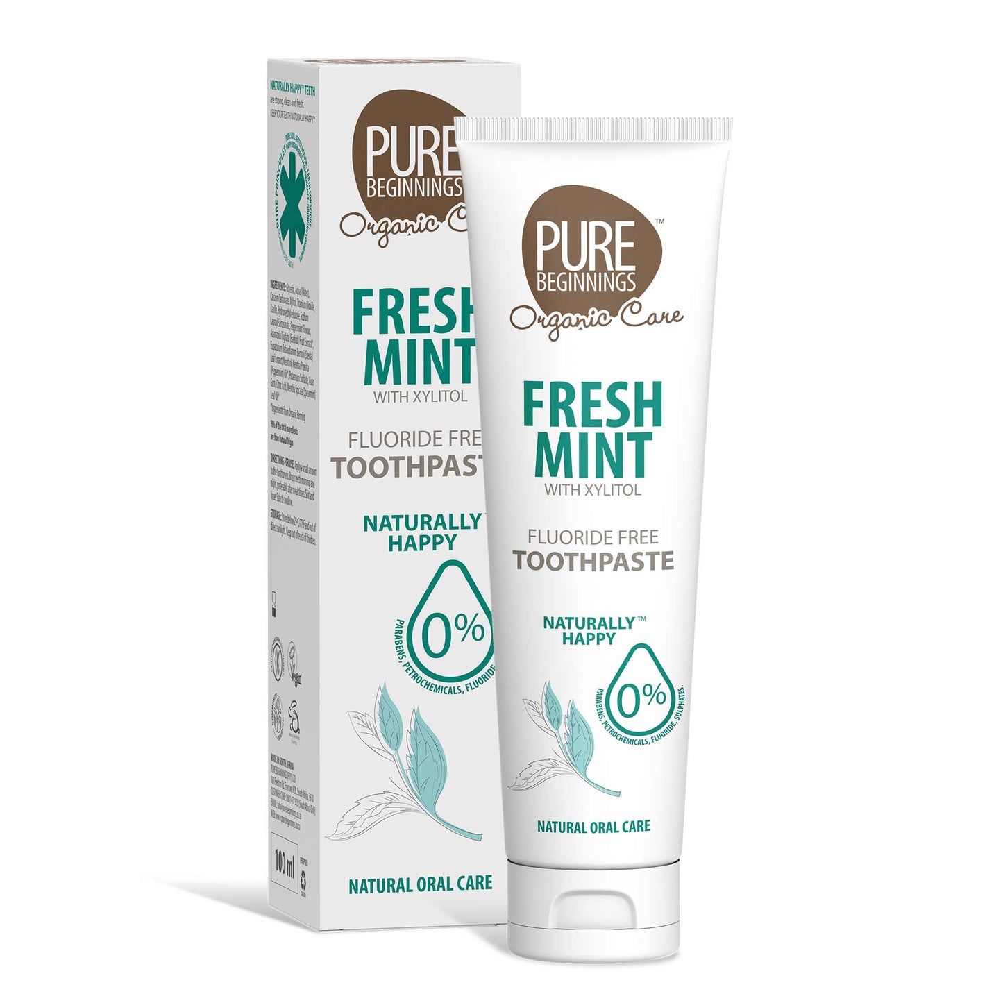 PURE BEGINNINGS - Fresh Mint with Xylitol Toothpaste - 100ml | One Life Health
