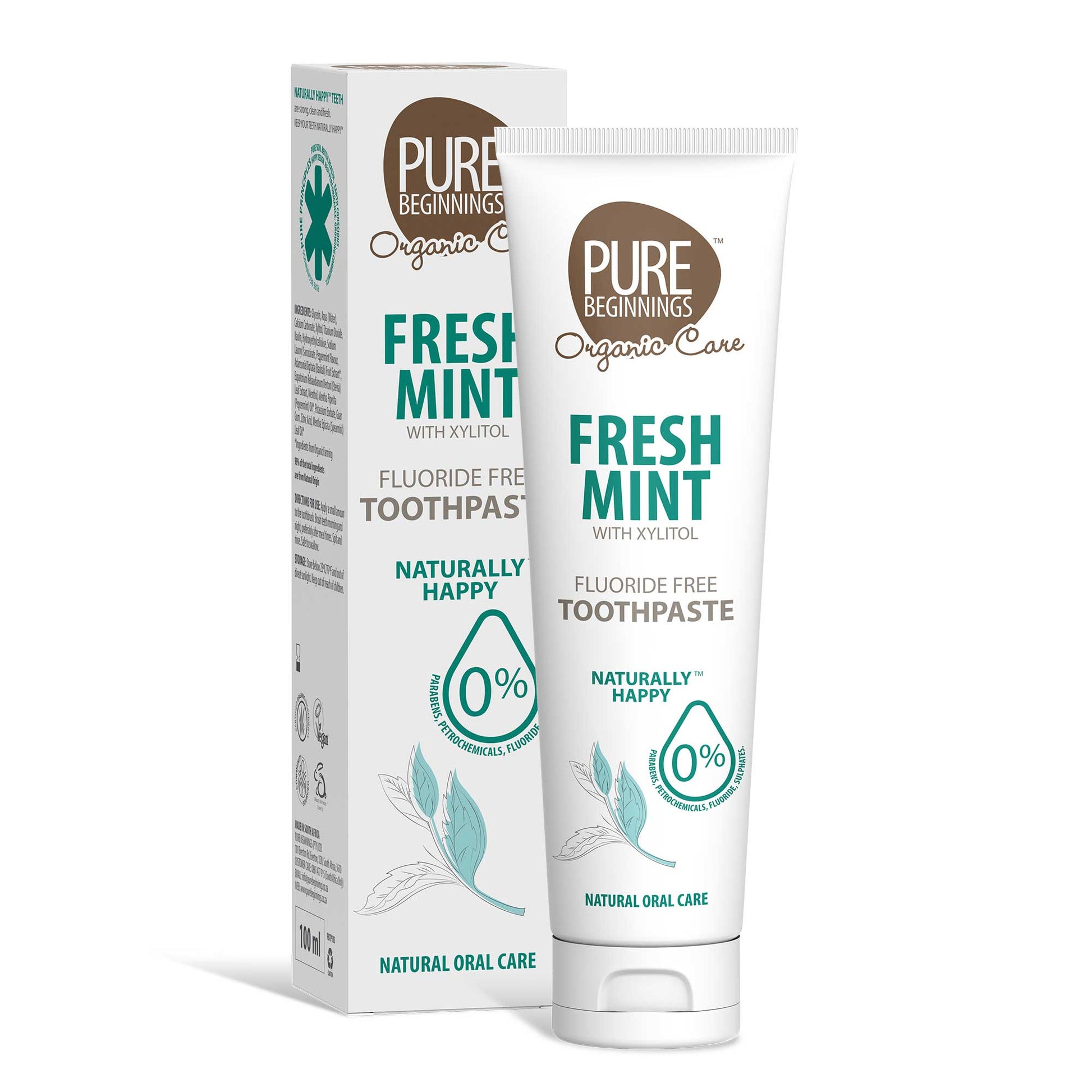 PURE BEGINNINGS - Fresh Mint with Xylitol Toothpaste - 100ml | One Life Health