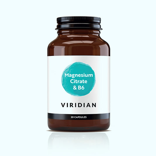 VIRIDIAN - Magnesium Citrate with B6 - 30 Veg Capsules | One Life Health