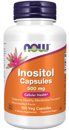 NOW® - Inositol 500 mg - 100 Veg Capsules