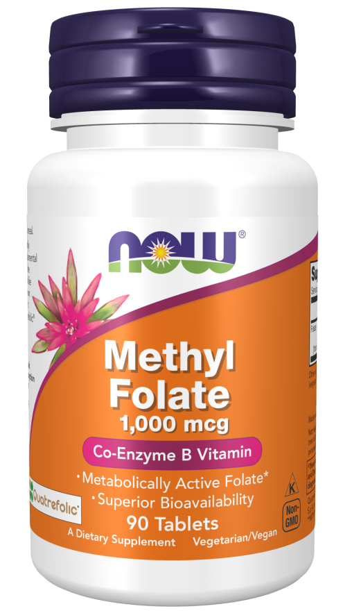 NOW® - Methyl Folate 1000 mcg - 90 Tablets | One Life Health