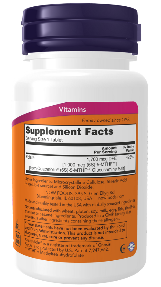 NOW® - Methyl Folate 1000 mcg - 90 Tablets | One Life Health