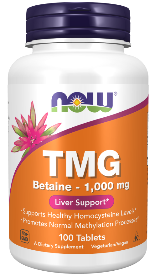 NOW® - TMG Betaine 1000 mg - 100 Tablets | One Life Health