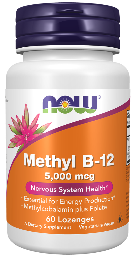 NOW® - Methyl B-12 5000 mcg - 60 Lozenges | One Life Health