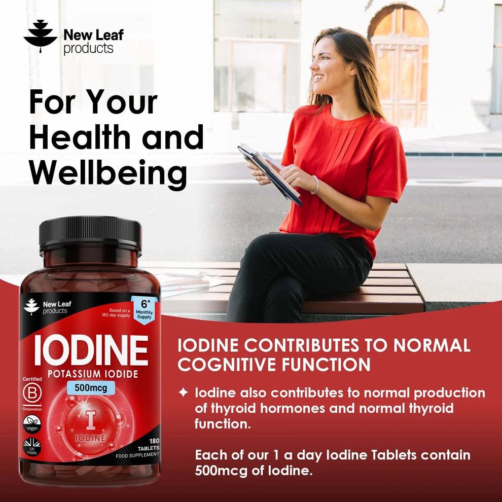NEW LEAF - Iodine - 180 Tablets