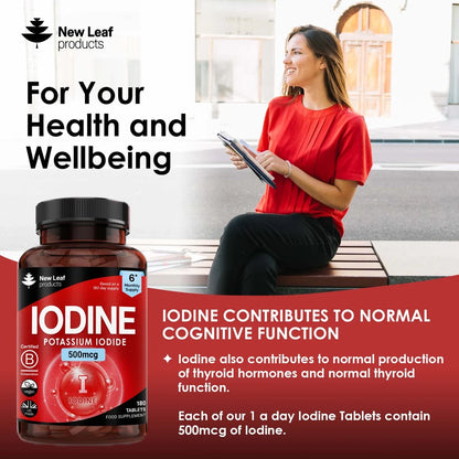 NEW LEAF - Iodine - 180 Tablets