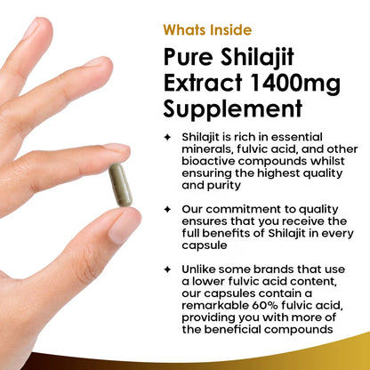 NEW LEAF - Shilajit - 120 Capsules